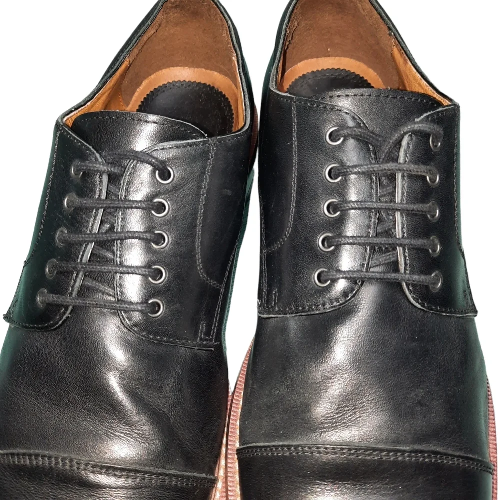 Blake McKay Clark T9 Black Leather Oxford Dress Shoe SZ 10.5